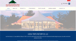 Desktop Screenshot of localtentsfactory.com